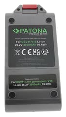 PATONA Pakaitinis akumuliatorius Dyson V11 (2 karta), V15, 25,2 V 3950 mAh Li-Ion 3