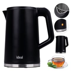 IDEAL virdulys 1,7 l, plieninis korpusas, galia 1500 W, juodas 4