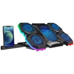 RAMPAGE nešiojamojo kompiuterio aušinimo padas su RGB apšvietimu 8