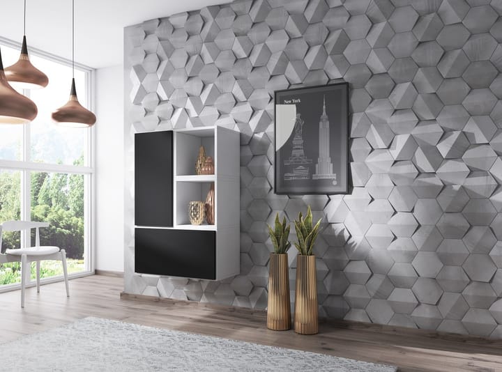 Cama ROCO17 BI/BI/CZ svetainės sekcija Spinta daiktams ir garso / vaizdo technikai laikyti