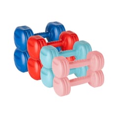 REBEL ACTIVE bituminių hantelių rinkinys 20 kg (2x1kg + 2x2kg + 2x3kg + 2x4kg)