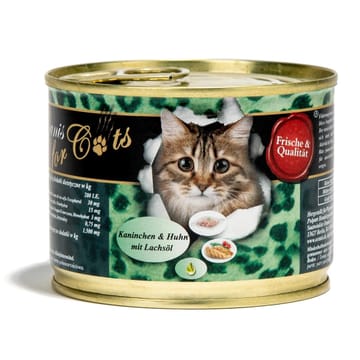 O’CANIS Rabbit and chicken with salmon oil - šlapias kačių maistas - 200g