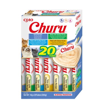 INABA Churu Variety box Tuna - skanėstas katėms - 20 x 14g