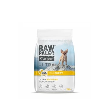 VETEXPERT Raw Paleo Ultra Mini Puppy Turkey - sausas maistas šuniukams - 750 g