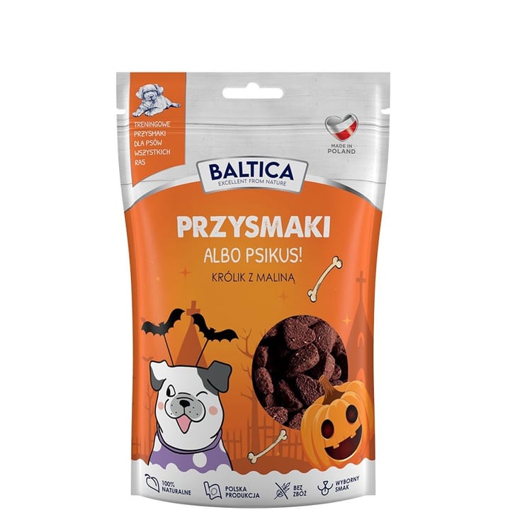 BALTICA Halloween Rabbit with a raspberry - skanėstas šuniui - 100g