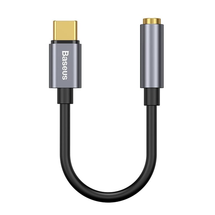 Baseus L54 mobiliojo telefono laidas Juoda, Pilka USB C 3.5mm