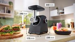 Bosch Serie 4 MFWS450B mėsmalė 500 W Juoda 4