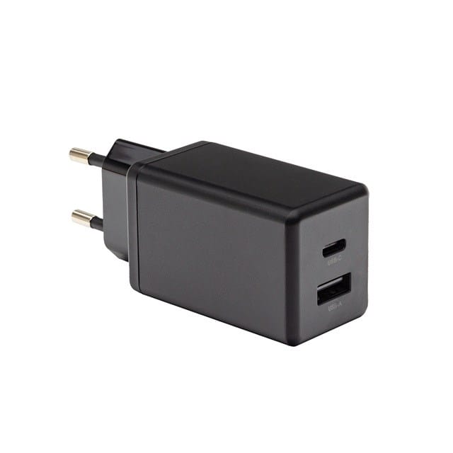 PATONA Premium Įkroviklis GaN PD45W 1xUSB-C 1xUSB-A PD3.0 QC3.0 Juodas