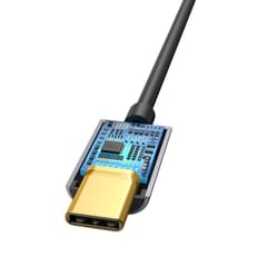 Baseus L54 mobiliojo telefono laidas Juoda, Pilka USB C 3.5mm 5