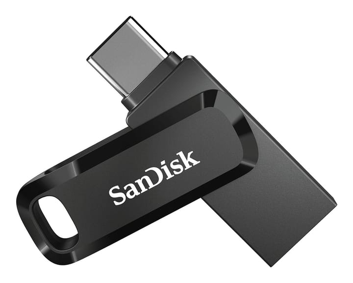 SanDisk Ultra Dual Drive Go USB atmintukas 64 GB USB Type-A / USB Type-C 3.2 Gen 1 (3.1 Gen 1) Juoda