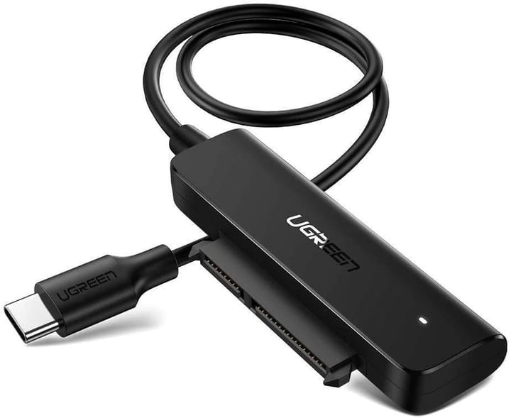 Ugreen USB-C 3.0 adapteris 2,5" SATA diskui 50 cm Sidabrinis AV144