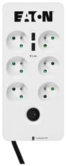 Eaton PB6UF viršįtampių ribotuvas Juoda, Balta 6 AC išvestis(ys / čių) 220 - 250 V 1,5 m 2