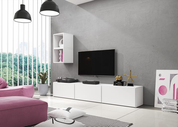 Cama ROCO7 BI/BI/BI svetainės sekcija Spinta daiktams ir garso / vaizdo technikai laikyti