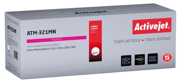 Activejet ATM-321MN tonerio kasetė (atsarginė "Konica Minolta" TN321M; Supreme; 25000 puslapių; raudona)