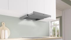 Bosch Serie 2 DFM064W55 gartraukis Pusiau įmontuojamas (ištraukiamas) Metalinis, Sidabras 394 m³/h 2