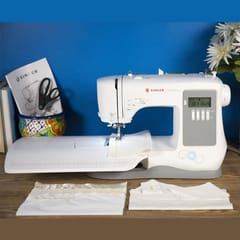 Singer 7640 sewing machine, electric current, white 5