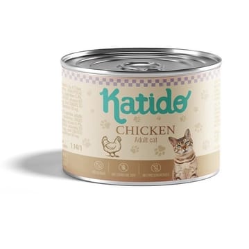 KATIDO Chicken - šlapias kačių maistas - 200g