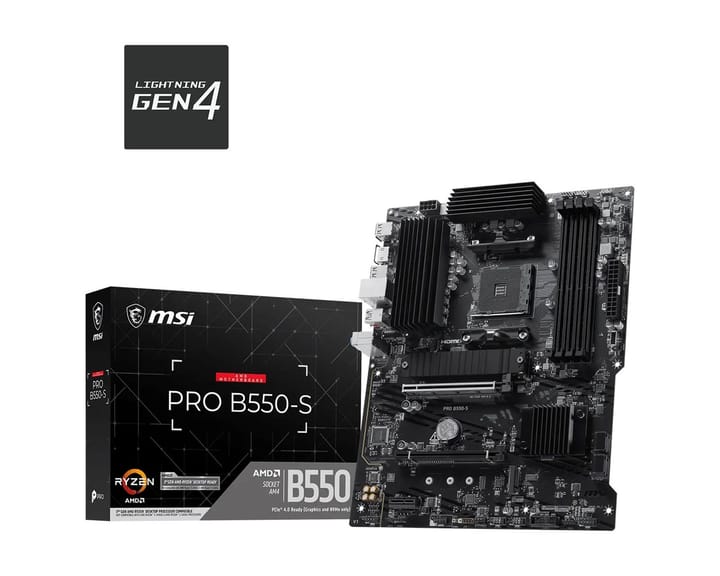 MSI PRO B550-S pagrindinė plokštė