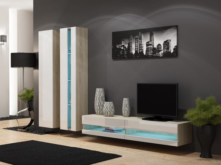 Cama VIGO NEW5 SO/BI svetainės sekcija Spinta daiktams ir garso / vaizdo technikai laikyti