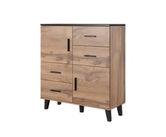 Cama LOTTA SET 2 WOT+B svetainės sekcija Spinta daiktams ir garso / vaizdo technikai laikyti 4