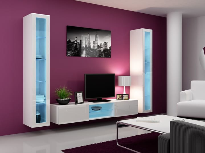 Cama VIGO 20 BI/BI svetainės sekcija Spinta daiktams ir garso / vaizdo technikai laikyti