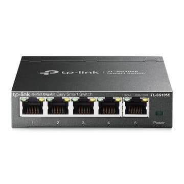 TP-Link TL-SG105E tinklo komutatorius Valdomas L2 Gigabit Ethernet (10/100/1000) Juoda