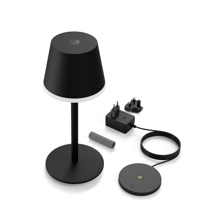 Stalinis šviestuvas PHILIPS Hue White and Color Ambiance, Juodas