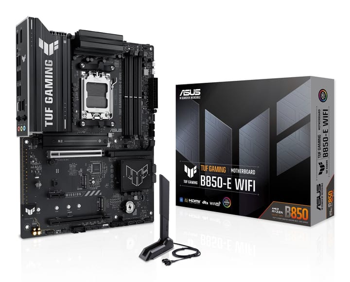 ASUS TUF GAMING B850-E WIFI AMD B850 AM5 lizdas ATX