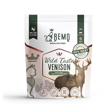 BEMO Cat Wild Taste Venison - sausas kačių maistas - 2,5kg