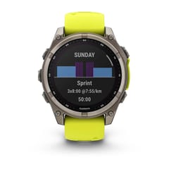 Garmin fenix 8 3,3 cm (1.3") 47 mm Skaitmeninis 260 x 260 pikseliai Lietimui jautrus ekranas Titanas „Wi-Fi“ GPS (palydovinis) 4