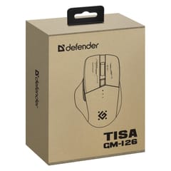PELĖ DEFENDER GM-126 TISA RF+BT OPTIC 1600dpi 6P BALTA 6