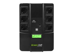 Green Cell AiO 800VA LCD „Line-Interactive“ 0,8 kVA 480 W 6 AC išvestis(ys / čių)