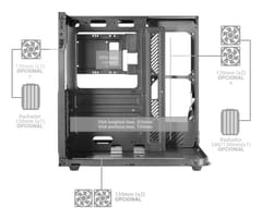 Mars Gaming MC-INFINIOLITE „Midi Tower“ Juoda 5