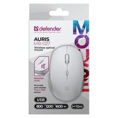 DEFENDER MOUSE AURIS MB-027 RF SILENT WHITE 52028 4