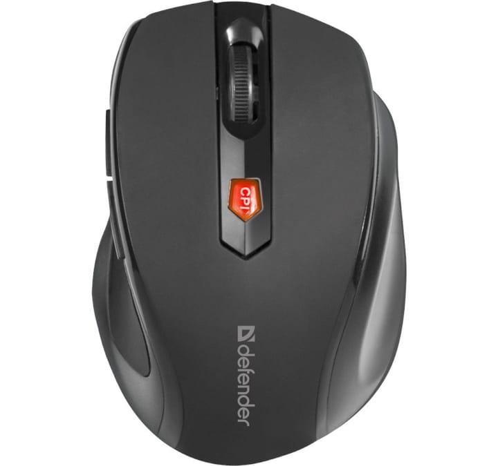PELĖ DEFENDER ULTRA MM-315 RF JUODA OPTINĖ 1600DPI 6P