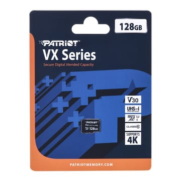 Patriot Memory VX Series 128 GB MicroSDXC UHS-I Klasės 10