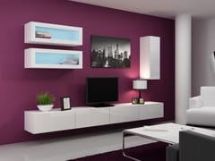 Cama VIGO 11 BI/BI svetainės sekcija Spinta daiktams ir garso / vaizdo technikai laikyti 1