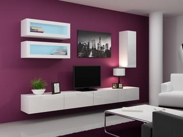 Cama VIGO 11 BI/BI svetainės sekcija Spinta daiktams ir garso / vaizdo technikai laikyti