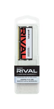 Goodram SODIMM DDR5 32GB 5600MHz CL40 DR RIVAL atminties modulis 1 x 32 GB 5600 MT/s 262-pin SO-DIMM