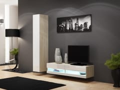 Cama VIGO NEW13SO/BI svetainės sekcija Spinta daiktams ir garso / vaizdo technikai laikyti