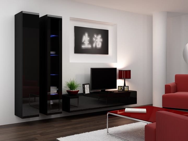 Cama VIGO 3 CZ/CZ svetainės sekcija Spinta daiktams ir garso / vaizdo technikai laikyti