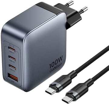 Vention 100 W įkroviklis 1xUSB-A 3xUSB-C + kabelis