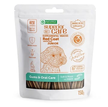 NATURE'S PROTECTION Junior Gums & Oral care Insects - skanėstas šuniui - 150g