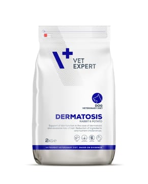VETEXPERT Veterinary Diet Dermatosis Dog Triušiena & Bulvė - sausas šunų maistas - 2 kg