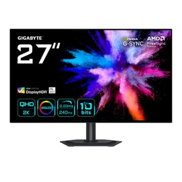 GIGABYTE GO27Q24G kompiuterio monitorius 68,6 cm (27") 2560 x 1440 pikseliai Quad HD OLED Juoda