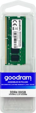 Goodram GR3200S464L22S/16G atminties modulis 16 GB 1 x 16 GB DDR4 3200 MHz