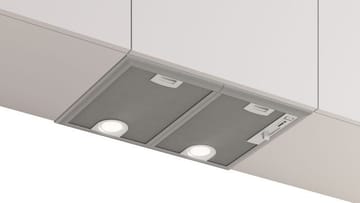 Bosch Serie 4 DHL555BM gartraukis Įmontuojama Metalinis, Sidabras 604 m³/h