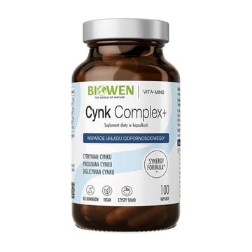 BIOWEN Zinc 3X Immunity – maisto papildas žmonėms – 100 kapsulių