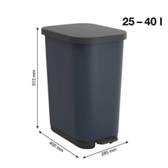 ROTHO Ribo Blue - šiukšliadėžė su pedalu – 35l 2