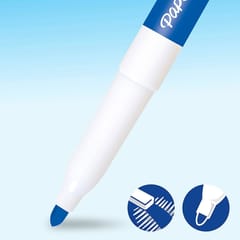 Baltos lentos sausų trinamų žymeklių rinkinys Paper mate + baltoji lenta + kempinėlė 4